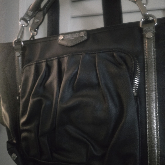 MZ Wallace Black and Silver Handbag